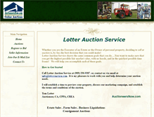 Tablet Screenshot of lotterauction.com